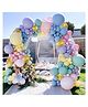 Chocozone Macron Balloons Birthday Decoration Items Pack of 142 - Multicolor
