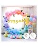 Chocozone Pastel Birthday Balloons & Decoration Items Multicolour - 58 Pieces