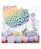 Chocozone Pastel Balloons for Birthday Decoration Items Multicolour - Pack of 50