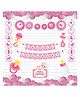 Untumble Baby Girl Cradle Ceremony Paper Fans Kit Pink -  Pack of 54