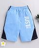 Nottie Planet Just Awesome Be Cool Placement Printed Shorts  - Blue