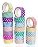 FunBlast Self Adhesive Printed Paper Tape Rolls for Art and Craft Work - 20 Pcs