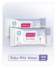 Babyhug Daily Moisturising Milk Wipes Pack Of 2 - 72 Pieces Each