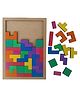 GYANOTOY Wooden Tetris Jigsaw Puzzle - 40 Pieces