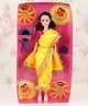 Funskool My Mia Doll with Black Hair in Traditional Yellow Indian Sari - Height 29.5 cm (Colour May Vary)
