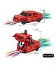 DOMENICO Bump & Go Action 2 in 1 Robot Car Toy with 3D Light and Music Transformer (Color May Vary)