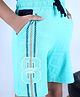 3PIN Boys Number 8  Printed & Side Taped Shorts - Blue Grotto