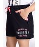 3PIN Boys Believe In Yourself Glitter Placement Printed Shorts - Black