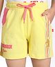 3PIN Unicorn Glitter Printed & Side Taped Shorts - Popcorn Yellow