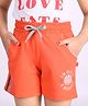 3PIN I Am Really A Mermaid Oyster Shells Placement Printed Shorts - Cayenne Orange