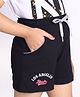 3PIN Los Angeles Glitter Printed Shorts - Black