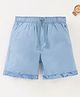 Ed-a-Mamma Cotton Sustainable Knee Lenght Shorts - Blue