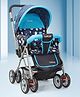 LuvLap Sunshine Baby Stroller for 03 Years with 5-Point Safety Harness, Multi Recline Seat, Smooth Swivel Wheels, Large Storage Basket, Reversible Handlebar, Lightweight and Durable  Blue