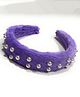 SKD Fur With Pearl Boutique Hair Band  - Purple
