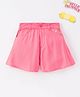 Ed-a-Mamma Sustainable Cotton Flared Shorts Solid Colour - Pink