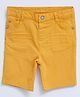 LC Waikiki Solid Gabardine Shorts - Dark Yellow