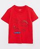 LC Waikiki Half Sleeves Dinosaur Printed Tee - Red