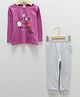 LC Waikiki Full Sleeves Trick Or Treat Tee With Pyjama - Purple