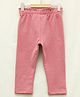 Basic Organic Cotton Solid Back Pocket Trousers - Dusty Pink