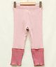 LC Waikiki Organic Cotton Cut & Sew Detailed Colour Blocked Leggings - Pink