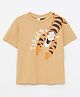 LC Waikiki Half Sleeves Tiger Printed Tee - Dark Beige