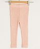 LC Waikiki Self Design Striped Patterned Leggings - Light Pink