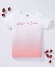 Ed-a-Mamma Cotton Sustainable Half Sleeves T-Shirt Text Print - Pink