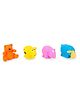 Giggles Animal Shaped Squeaky Bath Toys Pack of 4 - Multicolour