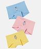 Mackly Pack Of 3 Sea & Sun Printed Boxer Briefs - Yellow Pink Blue