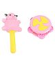 Ratnas Baby Chime Rattle 2 Pieces (Color Shapes & Print May Vary)