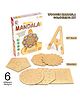 Ratnas Wooden Mandala Art Multicolour- 17 Pieces