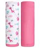 Babyhug Giraffe Print 100% Cotton Wrapper Pack of 2 - Pink| Soft Breathable Fabric| Gentle of Baby's Skin| Comfortable Warm and Soothing| Machine washable| Lightweight & Travel Friendly| New Born Gifting Option