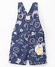 Wow Clothes Denim Dungaree Kitten Printed - Blue