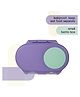 b.box Leakproof 2-Section Snackbox for Kids, Easy-Carry, BPA Free - Purple Green
