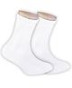 Footprints Pack Of 2 Anti-Odour & Organic Cotton Bamboo School Sports Socks - White