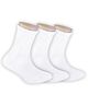 Footprints Pack Of 3 Anti-Odour & Organic Cotton Bamboo School Sports Socks - White
