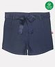 Nino Bambino 100% Cotton Solid Shorts - Navy Blue