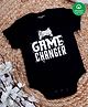 Nino Bambino 100% Cotton Half Sleeves  Game Changer Printed Onesie - Black