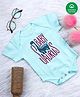 Nino Bambino 100% Cotton Half Sleeves  Baby Saurus Printed Onesie - Blue