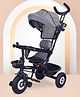 R for Rabbit Tiny Toes T40 Plus Tricycles for Kids with Premium Rubber Wheels, 360° Rotatable Seat, Storage Basket & Canopy | Baby Trike Cycle for 1.5 to 5 Years, Upto 25 Kg Boy & Girl (Grey Black)
