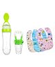 TINY TYCOONZ New Born Feeding Starter kit with 3 cotton Waterproof Bibs