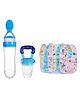 TINY TYCOONZ New Born Feeding Starter kit with 6 Cotton Waterproof Bibs