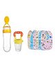 TINY TYCOONZ New Born Feeding Starter kit with 6 Cotton Waterproof Bibs