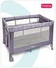Babyhug Wonderland 2 in 1 Foldable Playpen Cum Travel Baby Cot With Mosquito Net - Black