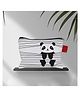 Rightgifting Satin School Pencil Pouch - Off White