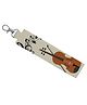 Rightgifting Satin Fabric Key Chain With Metal Lock - Green