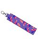 Rightgifting Satin Fabric Key Chain With Metal Lock - Blue