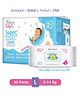 Fabie Baby Premium 12 Hrs Protection Diaper Pants Large (30Pcs) & Baby Wipes (72Pcs) Combo - Pack of 2
