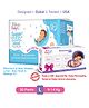 Fabie Baby Diaper Pants Large (30Pcs) Shampoo (50ml) Baby Wash (50ml) & Massage Oil (50ml) Miniature Kit