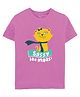 Zeezeezoo Half Sleeves Sassy Like Maasi Printed Tee - Pink